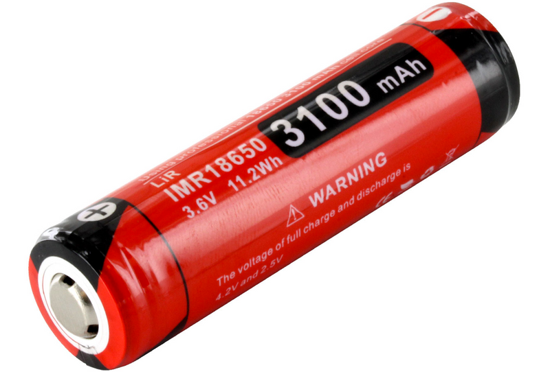 Klarus Protected 18650 IMR 3100 mAh Lithium ion 3.6v Battery