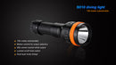 Fenix SD10 1 x 18650 / 2 x CR123A CREE XM-L2 T6 Neutral White 930 Lumen LED Diving Flashlight