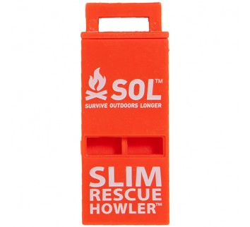 AMK SOL Slim Rescue Howler Whistle - 2 Pack