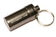 Aluminum Waterproof Slim Top Capsule / Pill Fob - Gray