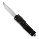 CobraTec FS-X Small Black OTF Knife - D2 Steel 2.5in Drop Point Blade
