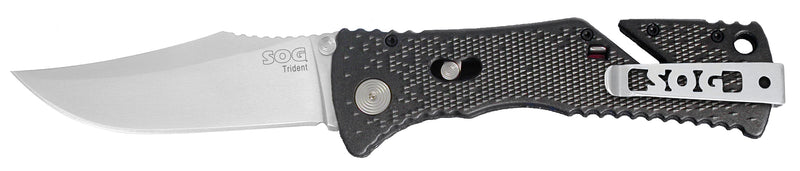 SOG Trident Straight Edge Assisted Opening Knife TF-2