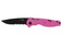 SOG Flash I 1/2 Serrated Black TiNi Assisted Opening Knife-Pink