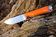 Sparky 4 Custom Fixed Blade - Orange G10