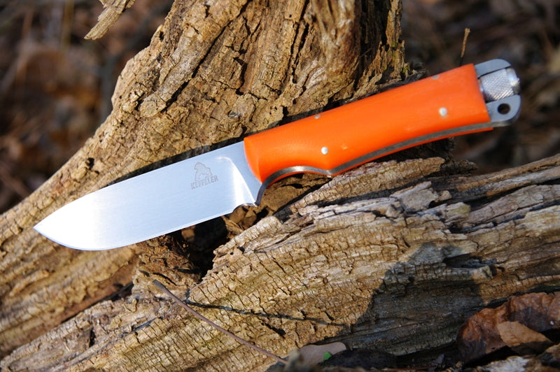 Sparky 4 Custom Fixed Blade - Orange G10
