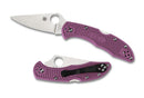 Spyderco Delica 4 FFG Purple C11FPPR Folding Knife - Plain