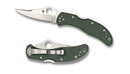 Spyderco Worker C01GPGR Limited Editions Sprint Run Folding Knife with Green G10 Handles (2.60 Inch Blade)