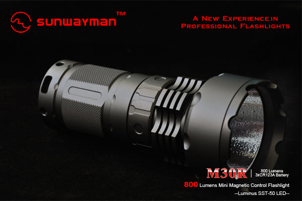 Sunwayman M30R SST-50 LED Flashlight 800 Lumens