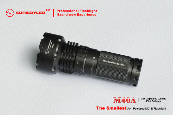 Sunwayman M40A LED Flashlight 500 Lumens 4 x AA