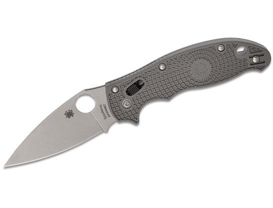 Spyderco Manix 2 Folding Knife Gray FRN Handles 3.37in Maxamet Steel Blade - C101PGY2