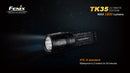 Fenix TK35 Ultimate Edition 2 x 18650 / 4 x CR123A CREE MT-G2 1800 Lumen LED Flashlight