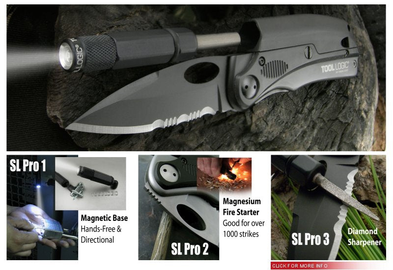 Tool Logic SLP2 Knife with LED and Firesteel