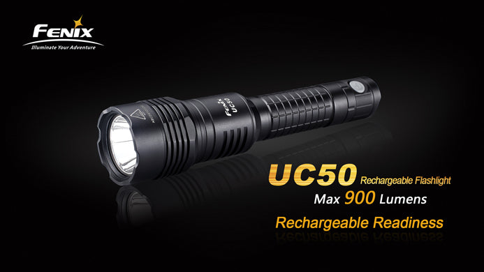 Fenix UC50 CREE XM-L2 U2 900 Lumen Rechargeable LED Flashlight