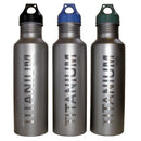 Vargo Titanium Water Bottle Black Cap