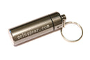 Aluminum Waterproof Vault Capsule / Pill Fob - Black