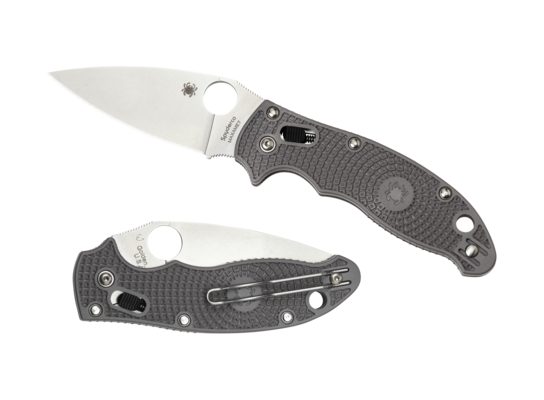 Spyderco Manix 2 Folding Knife Gray FRN Handles 3.37in Maxamet Steel Blade - C101PGY2