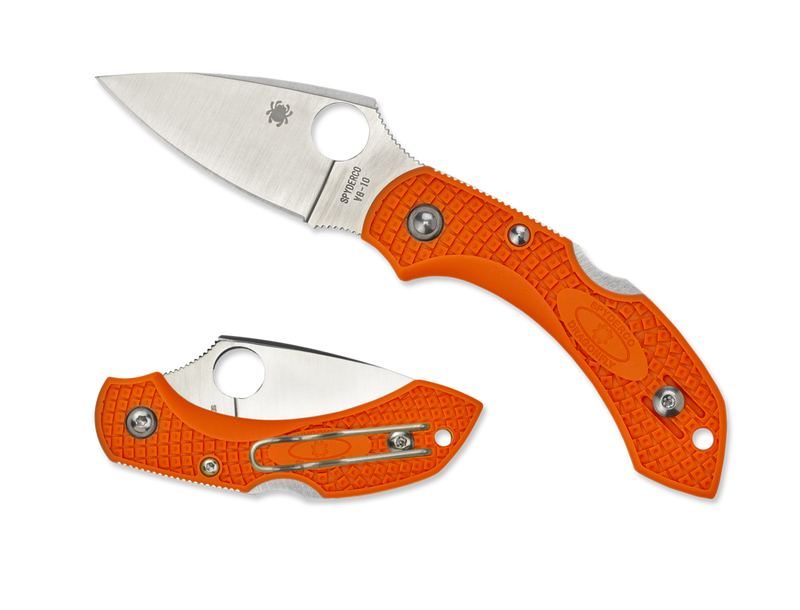 Spyderco C28POR2 Dragonfly 2 Orange Folding Knife (2.25" Blade)