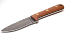 Battle Horse Knives Woodsman Pro Fixed Blade Knife - Natural Micarta Handle With Black Liners (3 5/8 Inch Blade)