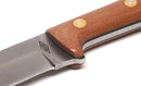 Battle Horse Knives Woodsman Pro Fixed Blade Knife - Natural Micarta Handle With Black Liners (3 5/8 Inch Blade)