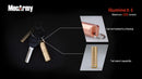 MecArmy XS3 Copper CREE XP-G2 LED USB Keychain Light