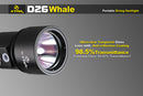 XTAR D26 Whale CREE XM-L U3 1000 Lumen 1x 18650/18700/26650 Diving Light