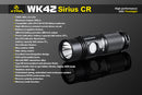 XTAR WK42 Sirius CR 300 Lumen 1 x CR123A/16340
