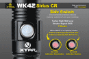 XTAR WK42 Sirius CR 300 Lumen 1 x CR123A/16340