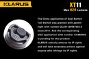Klarus V2 Tail Cap for XT11 Flashlights