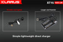 Klarus XT15 2x CR123A / 1x 18650 1020 Lumens Cree XM-L2 LED Flashlight