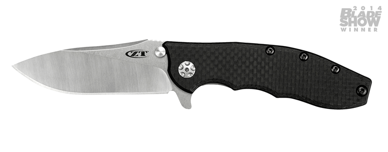 Zero Tolerance 0562CF Carbon Fiber Hinderer Slicer Folding Knife (3.5 inch Blade)