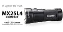 EagleTac MX25L4C 4800 Lumen Flashlight 4 x 18650 Battery XM-L2 U4 LED