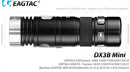 EagleTac DX3B Mini XHP 50.2 J4 LEDs 2310 Lumen Micro-USB Rechargeable - NW
