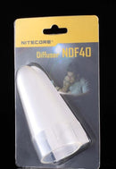 NiteCore NDF40 40mm Flashlight Diffuser Lens fits EA4, EA4W, EA41, MH25, MH27, SRT7, P15, P16, P25, CR6, CG6, CB6, CU6, CI6 and other 40mm head diameter flashlight
