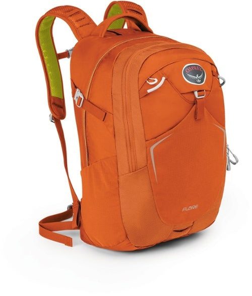 orange osprey computer backpack Osprey Flare 22 Liter Backpack-Habanero Orange