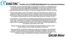 EagleTac DX3B Mini XHP 50.2 J4 LEDs 2310 Lumen Micro-USB Rechargeable - NW
